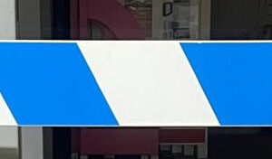 Planke in 300 cm weiss/blau