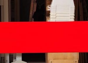 Planke gerade in 300 cm uni rot