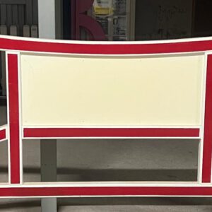 Hängegatter in 300 cm weiss/rot