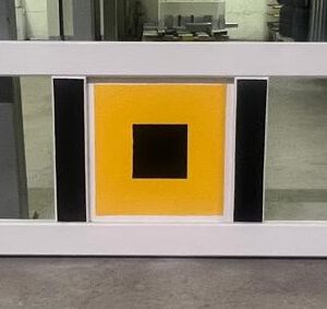 Hängegatter in 350 cm weiss/gelb/schwarz