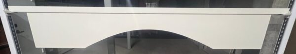 Hängeplanke mit Fries in 350 cm uni weiss