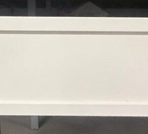 Hängegatter in 350 cm Höhe 54 cm uni weiss, ideal für Werbung