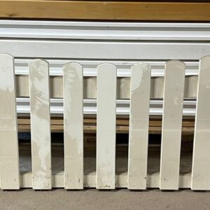 Geschwungenes Hängegatter in 250 cm uni weiss