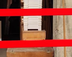 Hängegatter in 350 cm uni rot