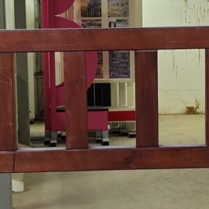 X Hängegatter in 350 cm braun lasiert