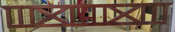 X Hängegatter in 350 cm braun lasiert