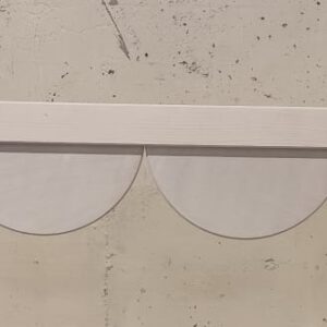 1 x Hängeplanke in 300 cm, grundiert mit Halbkreisen