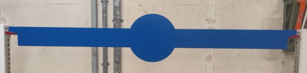 Hängeplanke in 300 cm mit Kreis uni blau