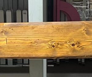 Planke gebogen in 250 cm braun lasiert