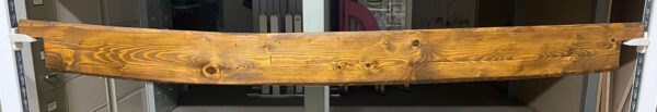 Planke gebogen in 250 cm braun lasiert