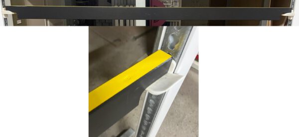 Planke in 250 cm gelb/schwarz
