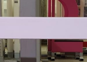 Planke in 250 cm uni weiss