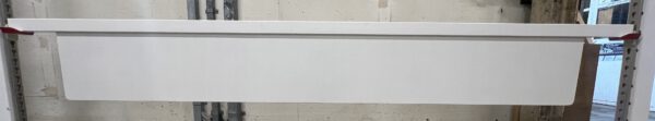 2 x Hängebrett mit Fries in 350 cm uni weiss, ideal für Werbung