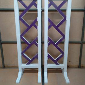 Einfänge in weiss/violett