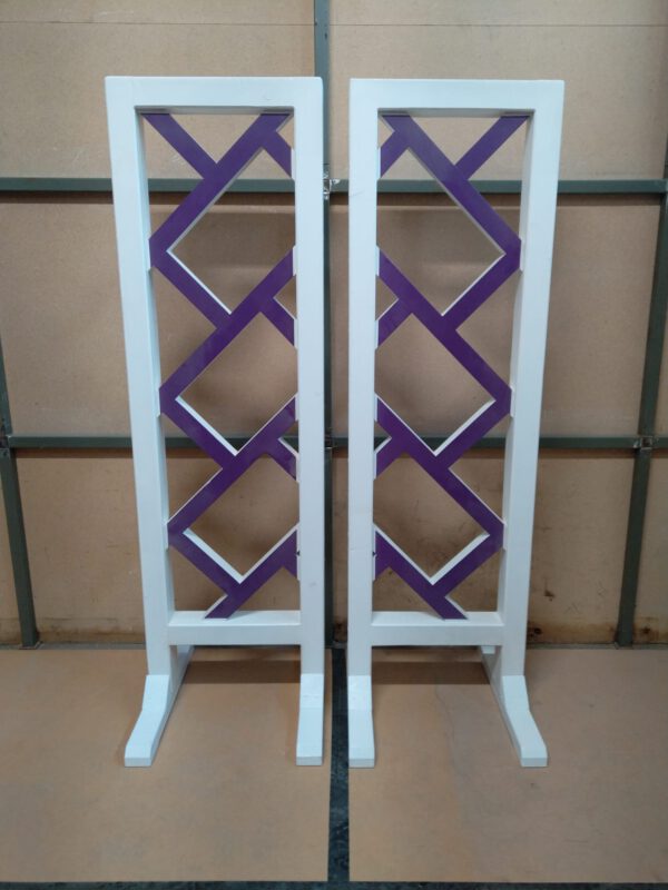 Einfänge in weiss/violett