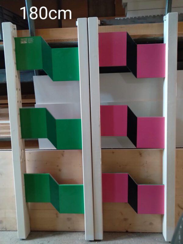 Einfänge in grün/schwarz/pink