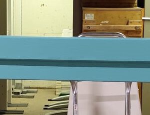 1 x Hängeplanke in 300 cm, gebraucht neu bemalt